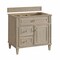 James Martin Vanities 36'' Single Vanity, Whitewashed Oak w/ 3 CM Arctic Fall Solid Surface Top 424-V36-WWO-3AF - alternate 4